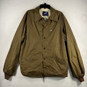 VTG Duckster Sportswear Mens X Large Brown Blanket Lined Jacket Duck Logo
